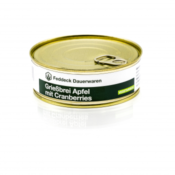 Canned ready meal, Semolina Apple with Cranberries 200g,
